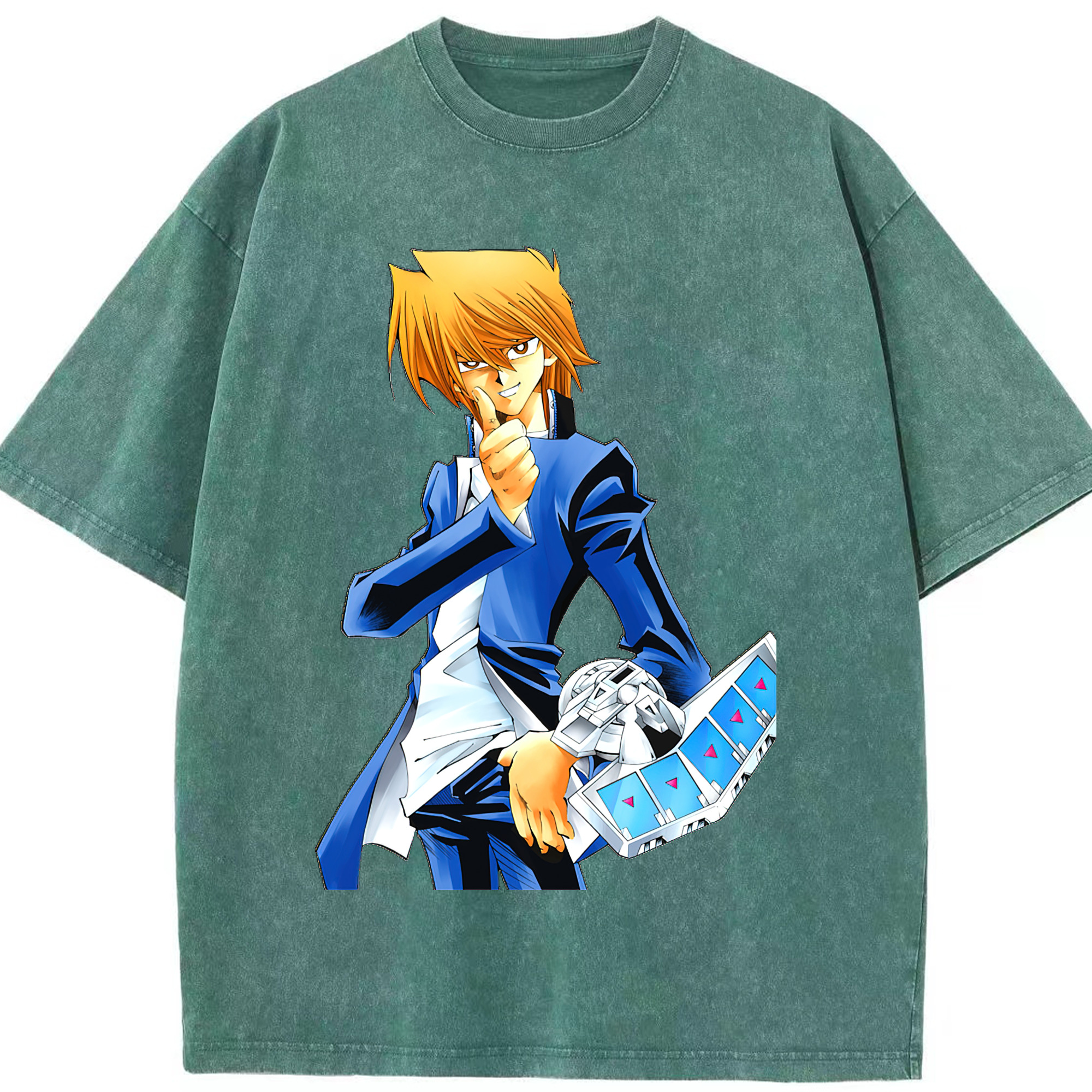 （画像用） 遊☆戯☆王 Yu-Gi-Oh! 綿100% ヴィンテージ風 半袖Tシャツ（フロントプリント）